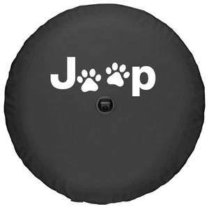 Genuine Mopar 2018+ Jeep Wrangler Rear Spare Tire Cover Dog TC-JPAWS-JLC33 33” - Picture 1 of 5