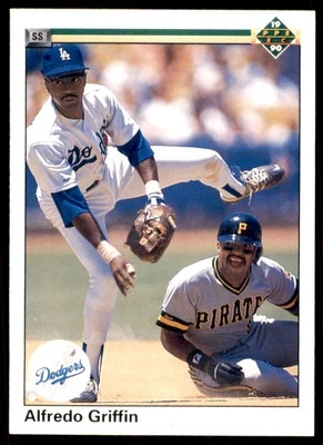 1990 Upper Deck Alfredo Griffin Los Angeles Dodgers #338 - Image 1 of 2