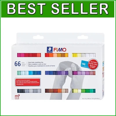 Assorted Colors FIMO Soft Polymer Clay Kit - 66 Pieces for Sculpting and Crafts - Image 1 of 2