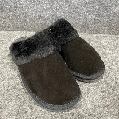 CLARKS Genuine Suede Slipper Women's Size 8 Black - Image 1 of 4