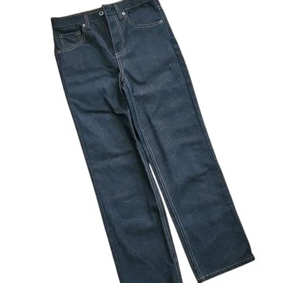 Pantalones de mezclilla de pierna recta lavados oscuros Sean John para niños talla 12 Foto 1 de 4