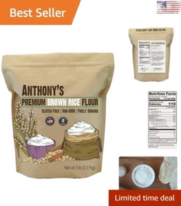 California Brown Rice Flour - Gluten Free, Stone Ground, 5 lb Resealable Bag - Picture 1 of 7