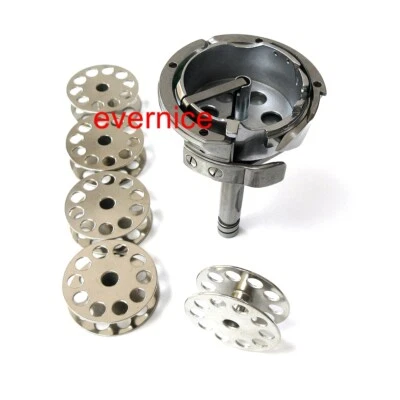 Large Rotary Hook #265093 265361+5 Bobbins For Singer 144W 145W Consew 744R 745R - Imagem 1 de 4