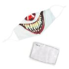 Horror Clown Mask Washable Adjustable Reusable Face Cover Print Pm 2.5 Filters