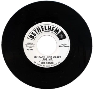 NINA SIMONE "MY BABY JUST CARES FOR ME c/w HE NEEDS ME" 1962 CLASSIC - Picture 1 of 2