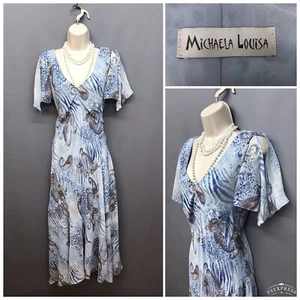 Michaela Louisa Grey Mix Classic Tea Dress XS UK 6 EUR 34 - Picture 1 of 13