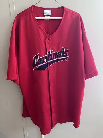 vintage 1999 Logo Athletic St. Louis Cardinals Mark McGwire 25 Jersey Mens 2XL Cover