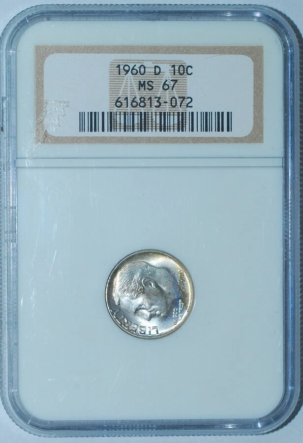 1960 D NGC MS67 Roosevelt Dime - Image 1 of 2