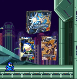 Caja de refuerzo MEGAMAN + 2 cubiertas tumba Mega Man CCG TCG SELLADO - Imagen 1 de 1