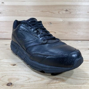 Brooks Addiction Walker Walking Shoes Men’s Size 10 D Black Leather 1100391D001 - Picture 1 of 9