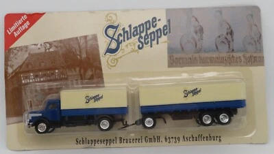 Camión grell Ho 1/87 camión remolque camión Krupp Mustang K70 cerveza Schlappe-Seppel Foto 1 de 4