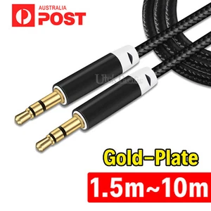3.5mm AUX Cable Stereo Audio Extension Male to Male Auxiliary 1.5M 3M 5M 10M - Picture 1 of 9