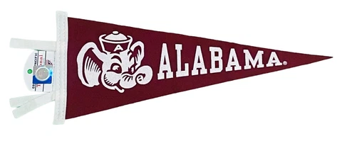Alabama Crimson Tide Wool Pennant by Collegiate Pacific-6x15-NWT Cover