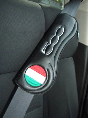 Gurtschoner Sicherheitsgurt Polster Auto PKW Gurt - Fiat 500 Abarth  - 2 Stk , - Bild 1 von 3