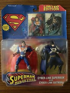 SUPERMAN MAN OF STEEL CYBER-LINK SUPERMAN AND CYBER-LINK BATMAN LIMITED EDITION