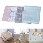 Scaldproof Disposable Plastic Plaid Tablecloth Waterproof Modern Plaid Pattern
