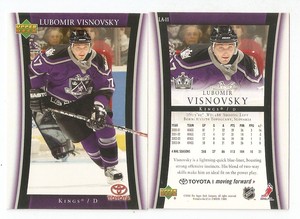 2005-06 Lubomir Visnovsky ~ Kings Rule! ~ Los Angeles Kings Hockey Card #11
