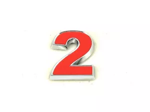 Original Kia 2 Rot Heck Abzeichen Kofferraum Emblem Rio Carens Picanto Sedona - Bild 1 von 2
