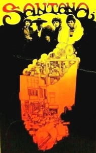 Santana - Bill Graham 7" X 4 5/8" Flyer Postcard 1969 RARE (A30) - Picture 1 of 3