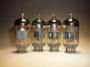 4pcs. 6N23P / 6Н23П = 6DJ8, E88CC Double triode NEW. SAME DATE XII-1982 - Picture 1 of 3