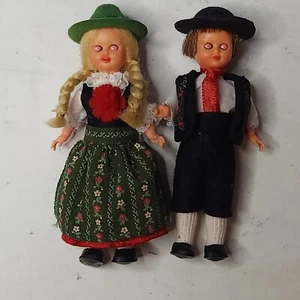 Vintage Little Dutch Babies Dolls Boy And Girl Antique VTG - Picture 1 of 3