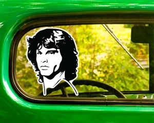 2 CALCOMANÍAS JIM MORRISON THE DOORS Pegatinas Bogo para parachoques de coche ventana portátil - Imagen 1 de 1