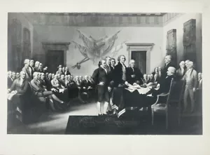 Gel TRUMBULL Antq. Foto de plata década de 1920 DECLARACIÓN DE INDEPENDENCIA CO Buckingham - Imagen 1 de 2