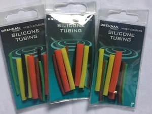 DRENNAN SILICONE TUBING (MIXED COLOURS) x 3 Packs for Pole Floats, Rigs etc - Picture 1 of 1