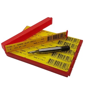 Dormer C140 HSS 1/8" Schlitzfräser BS.122 Gewindeschaft 2 Schneiden GS13 - Bild 1 von 2