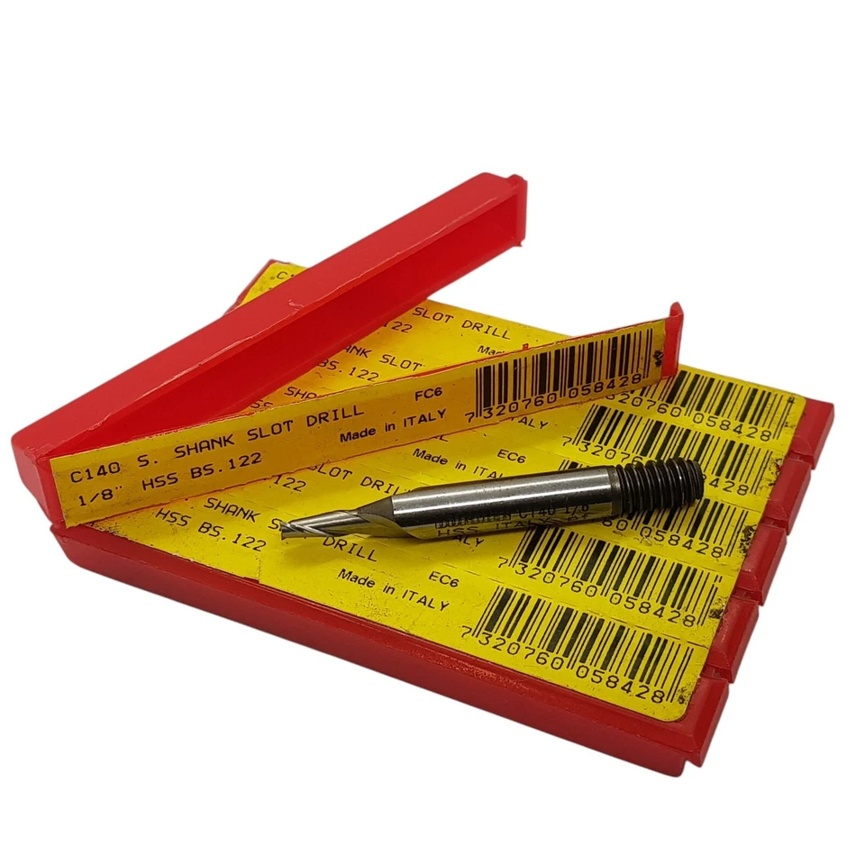 Dormer C140 HSS 1/8" Schlitzfräser BS.122 Gewindeschaft 2 Schneiden GS13 - Image 1 of 2
