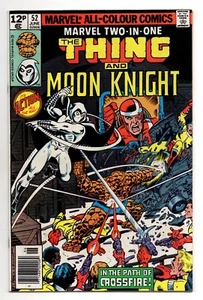 Marvel Two-In-One No 52 Jun 1979 (VFN/NM) (9.0)Thing, Moon Knight, 1st Crossfire - Foto 1 di 2