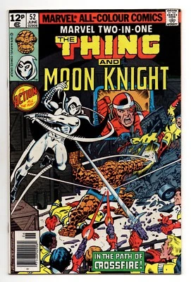 Marvel Two-In-One No 52 Jun 1979 (VFN/NM) (9.0)Thing, Moon Knight, 1st Crossfire - image 1 of 2