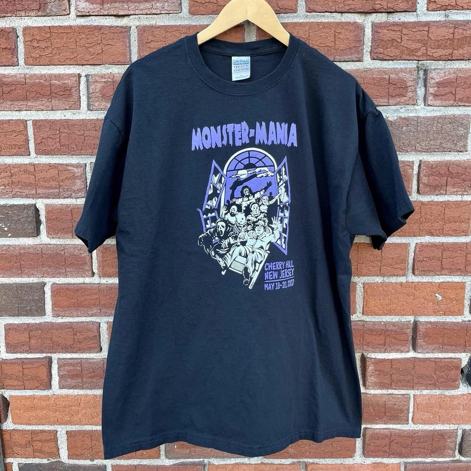 Monster Mania 8 Shirt Vintage Horror Convention Promo Y2k 2000s - Image 1 of 4