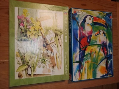 2 x  1000 JIGSAW PUZZLE HEYE 2012 MARJOLEIN BASTIN, JUMBO 1993 ALFRED GOCKEL - Immagine 1 di 4