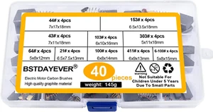 Spazzole Di Carbone 40Pcs Spazzole Di Carbone per Utensili Elettrici Elevata Dur - Foto 1 di 12