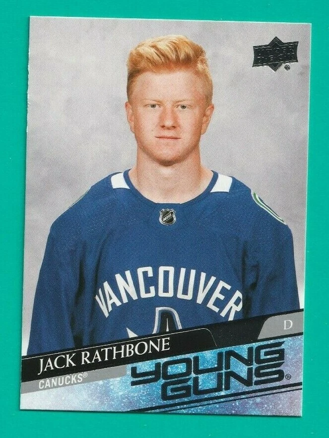 2020-21 Upper Deck Extended JACK RATHBONE YOUNG GUNS ROOKIE #717 VANCOUVER - Image 1 of 1