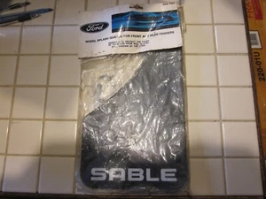 Pair NOS OEM Ford Sable Splash Guards E64Y16A550-A Black - Picture 1 of 5