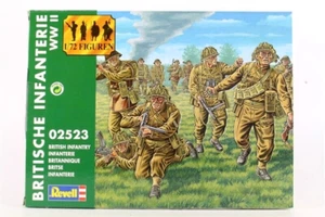 REVELL 1/72 -02523 World War II British Infantry -GREEN OR BROWN BOX on sprues - Imagen 1 de 1