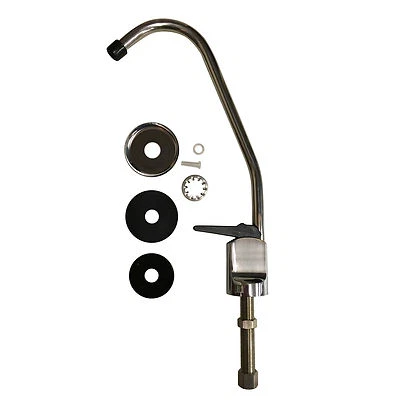 Chrome Push Button Faucet Tap for Undersink Drinking Water Filter System - Image 1 of 2
