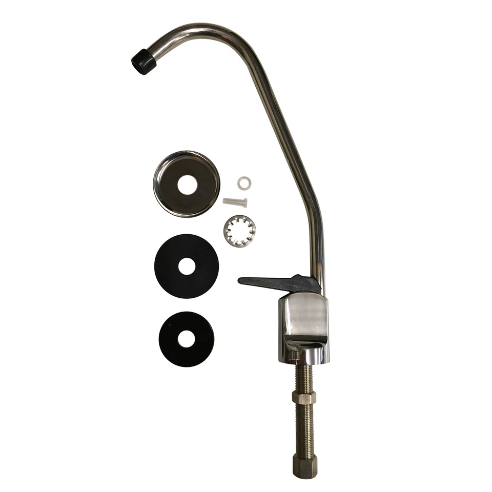 FINEST-FILTERS Rubinetto rubinetto pulsante cromato per sistema filtro acqua potabile sottolavello