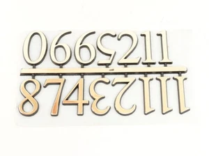 Números de esfera de reloj - Juego de 1 a 12 de plástico número arábigo de 1 pulgada - NOS - VS1047 - Imagen 1 de 2