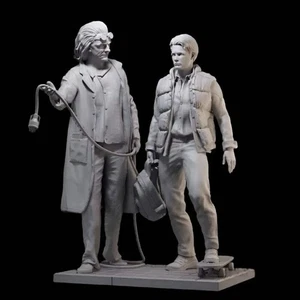 1/24 Resin Model Kit Time Travelers Doc and Marty Movie Unpainted - Picture 1 of 4