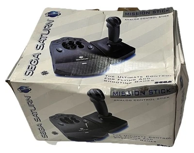 Sega Saturn Mission Stick controlador analógico 703-12205 NOVO caixa aberta novo na caixa completo - Imagem 1 de 4