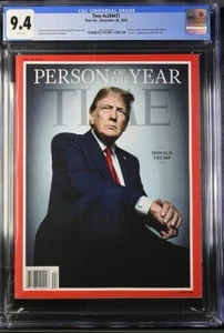 ⭐️DONALD TRUMP - TIME MAGAZINE - PERSON OF THE YEAR 2024 - CGC 9.4🔥 - Picture 1 of 2