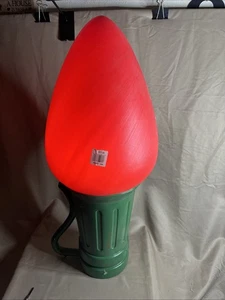General Foam 28" Giant RED Christmas Light Bulb Blow Mold NWOT - Picture 1 of 4