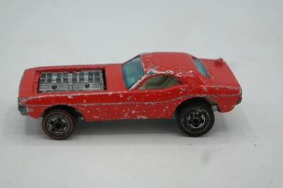De colección 1973 Hot Wheels Redline 'Show Off' Rojo Hong Kong 1970 Interior Blanco Foto 1 de 4