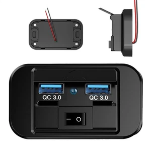 Autocaravana RV toma de carga USB de doble puerto 5V/9V/12V con remolque de luz cámper - Imagen 1 de 12