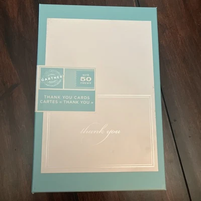 TARJETAS DE AGRADECIMIENTO GARTNER STUDIOS TARJETAS BLANCAS PERLA Foto 1 de 2