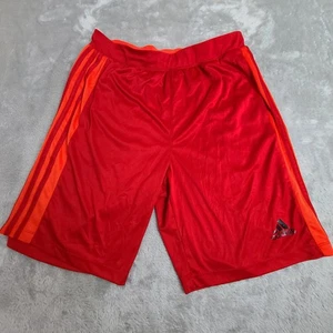 Adidas Climalite Athletic Shorts Mens Red Size Large Training Shorts - Picture 1 of 10