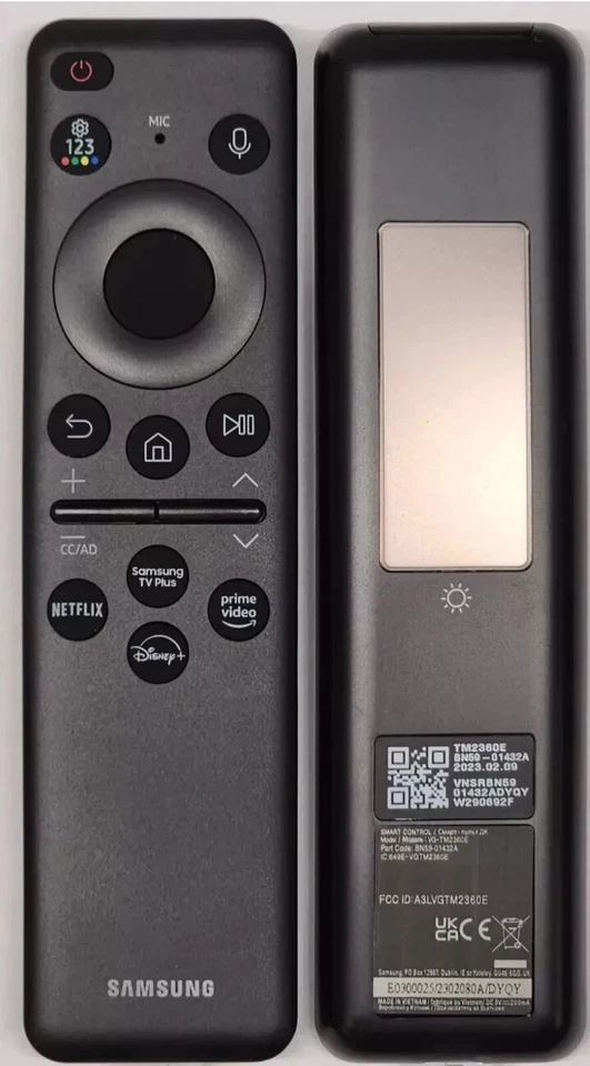 NEW Samsung Smart Voice Solar Remote Control BN59-01480A TM2560E 2025 Original. - Image 1 of 3